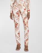Image 2 of 6: Etro Paisley Deco-Print Skinny-Leg Cotton Jeans