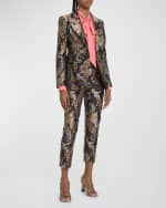 Image 2 of 6: Etro Floral Brocade Single-Breasted Blazer