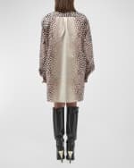 Image 2 of 2: Roberto Cavalli Printed Button Down Short Shirt Dress