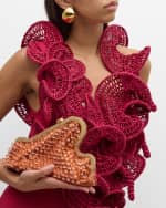 Image 2 of 6: Cult Gaia Giana Beaded Clutch Bag