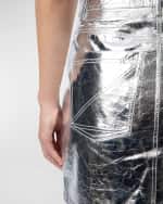 Image 5 of 5: Zadig & Voltaire John Metallic Goat Leather Mini Skirt