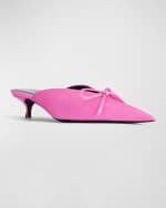 Image 4 of 5: Balenciaga Knife Spandex Bow Mule Pumps