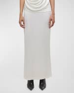 Image 2 of 5: Helmut Lang Fluid Jersey Maxi Skirt