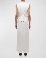 Image 3 of 5: Helmut Lang Fluid Jersey Maxi Skirt