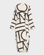 Image 1 of 6: Toteme Monogram Wrap Dress