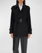 Image 2 of 5: Burberry Belted Double-Breasted Trench Jacket