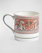 Image 2 of 5: Wedgwood Florentine Salmon Mug, 11 oz