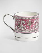 Image 2 of 5: Wedgwood Florentine Fuchsia Mug, 11 oz