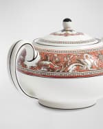 Image 4 of 4: Wedgwood Florentine Salmon Teapot, 27 oz.