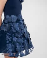 Image 3 of 3: Zoe Girl's Reese Floral Overlay Dress, Size 7-16