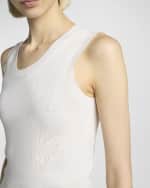 Image 5 of 5: JW Anderson Flower Pointelle Knit Tank Top