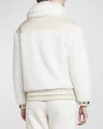 Image 5 of 6: Moncler Grenoble Teddy Fleece Puffer Jacket