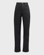 Image 1 of 5: Toteme Long Twisted Seam Denim Pants