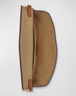 Image 3 of 4: MCM Visetos Monogram Flat Pouch Shoulder Bag