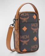 Image 4 of 6: MCM Men's Aren Maxi Visetos Small Crossbody Bag