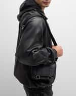 Image 2 of 5: MCM Men's Aren Visetos Monogram Messenger Bag