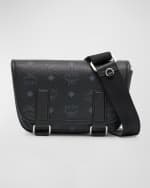 Image 1 of 5: MCM Men's Aren Visetos Monogram Messenger Bag