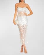 Image 4 of 5: Retrofete Mischa Sequin-Embellished Sleeveless Midi Dress