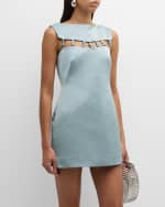 Image 5 of 6: Cult Gaia Ember Embellished Cutout Sleeveless Mini Dress