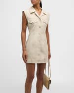 Image 5 of 6: Cult Gaia Tanith Utility Mini Dress