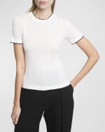 Image 3 of 6: Jacquemus Contrast Tipping T-Shirt