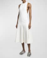 Image 4 of 5: Jacquemus Favola Halter Backless Midi Dress