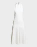 Image 1 of 5: Jacquemus Favola Halter Backless Midi Dress