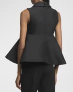 Image 4 of 5: Jacquemus Spalla Peplum Wool Top