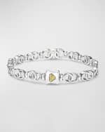Image 2 of 4: LAGOS Signature Caviar Two-Tone Interlocking Link Bracelet