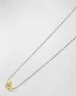 Image 4 of 4: LAGOS Signature Caviar Two-Tone Diamond Interlocking Link Necklace