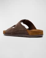 Image 3 of 6: Rodd & Gunn Men's Raglan Leather Slide Sandals