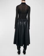 Image 2 of 2: Enza Costa Lace Long-Sleeve Turtleneck Top