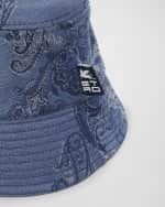 Image 2 of 2: Etro Paisley Denim Bucket Hat