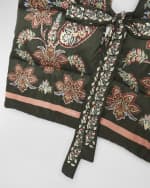 Image 5 of 5: Etro Paisley Quilted Wool-Blend Scarf