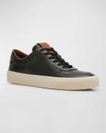 Image 5 of 6: Moncler Men's Monclub Leather Low-Top Sneakers