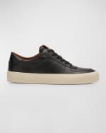 Image 1 of 6: Moncler Men's Monclub Leather Low-Top Sneakers