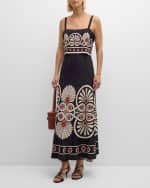 Image 5 of 6: La DoubleJ Slip-Around Printed Open-Back Maxi Dress