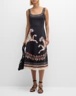 Image 2 of 6: La DoubleJ Sophia Leopard-Print Sleeveless Midi Dress