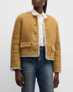 Image 2 of 6: Nili Lotan Zanie Lamb Shearling Short Coat