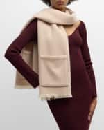 Image 2 of 3: Alonpi Pocket Cashmere-Blend Scarf