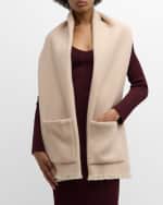 Image 3 of 3: Alonpi Pocket Cashmere-Blend Scarf