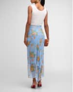 Image 3 of 6: Veronica Beard Sira Gathered Floral Skirt