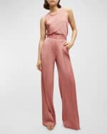 Image 4 of 5: Veronica Beard Edia Satin Pants