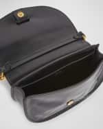 Image 5 of 6: Chloe Marcie Flap Crossbody Bag in Shiny Calfskin