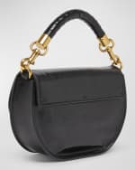 Image 4 of 6: Chloe Marcie Flap Crossbody Bag in Shiny Calfskin