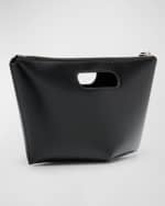 Image 4 of 6: ALAIA Folded Zipped Leather Clutch Bag