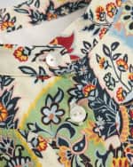 Image 3 of 3: Etro Girl's Multicolor Paisley-Print Dress, Size 12-16