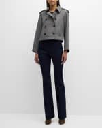 Image 5 of 6: Veronica Beard Conneley Cropped Trench Coat