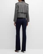 Image 3 of 6: Veronica Beard Conneley Cropped Trench Coat