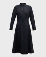 Image 1 of 6: Veronica Beard Goldie Midi Shirtdress